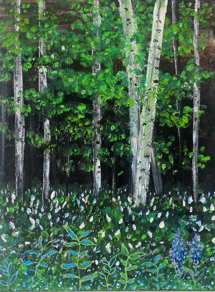 A. Skov maleri “Du smukke forår’ 60x80 cm