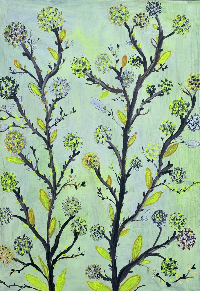  Blomster maleri “Icon flowets” 70x90 cm