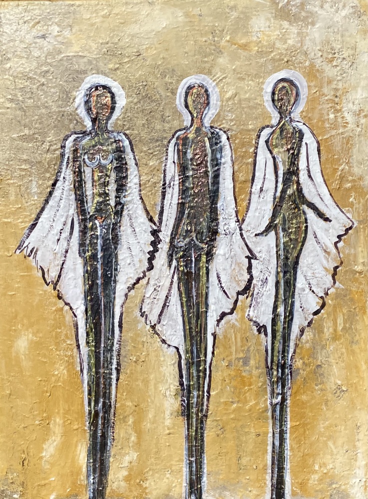A. Maleri “3 Giacometti Ladies” 60x80 cm