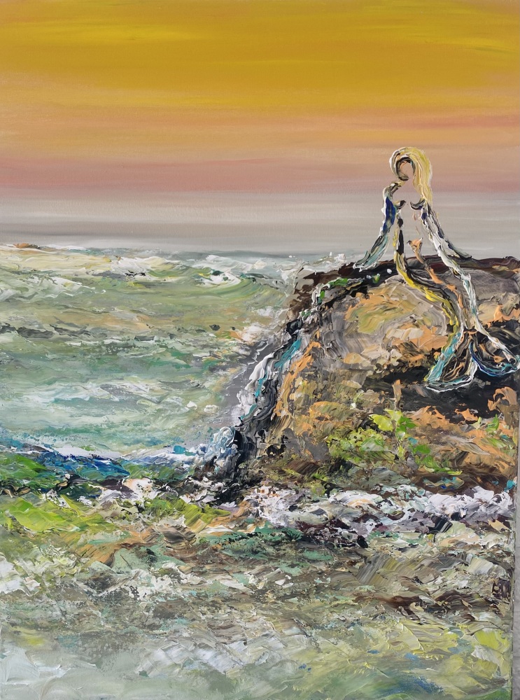 Havfruemaleri “Udsigten” 60x80 cm