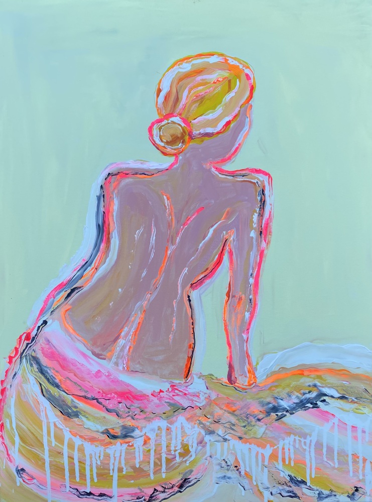 Pastel maleri”Gipsy girl” 60x80 cm